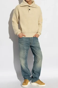 Alexander McQueen cream Wool sweater