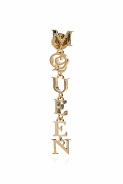 Alexander McQueen GOLD Earrings with logo