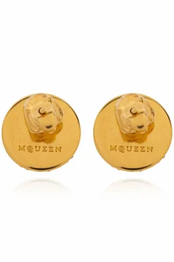 Alexander McQueen GOLD Logo Earrings