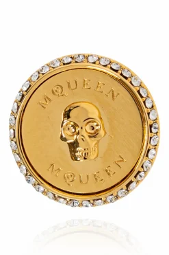Alexander McQueen GOLD Logo Earrings