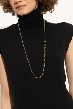 Alexander McQueen GOLD Necklace with logo