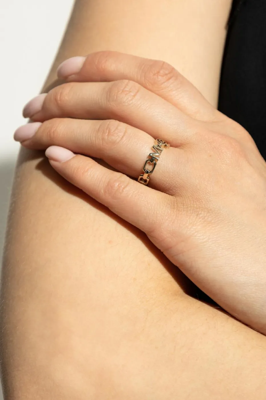Alexander McQueen GOLD Ring with logo