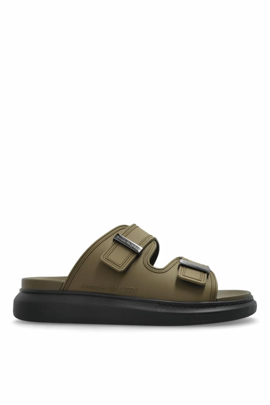 Alexander McQueen GREEN "Hybrid" flip-flops