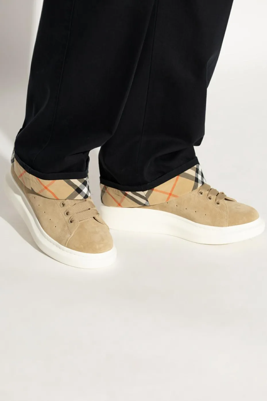 Alexander McQueen GREEN Leather sports shoes