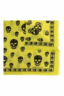 Alexander McQueen GREEN Wool Scarf