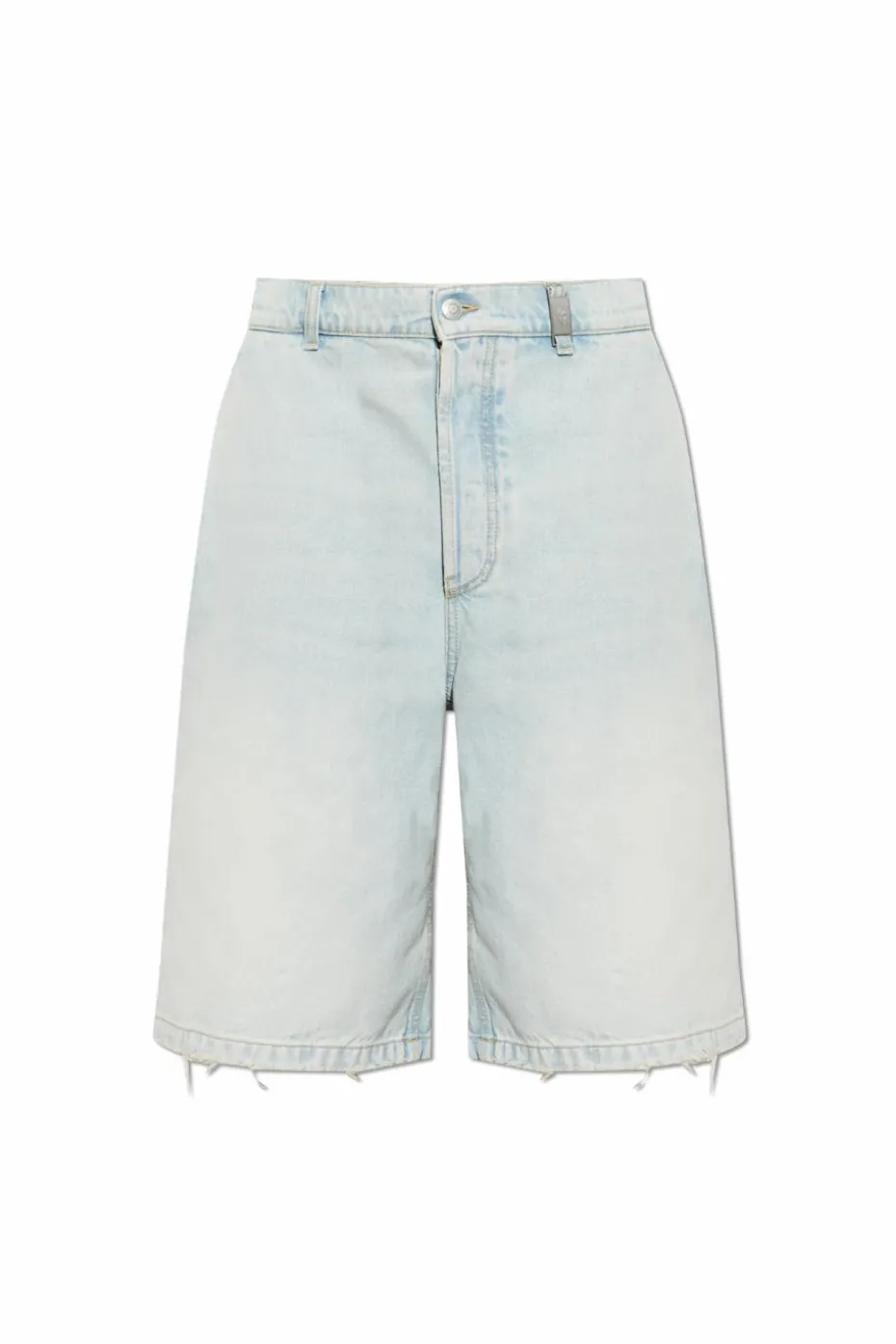 Alexander McQueen light blue Denim shorts