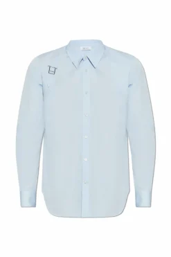 Alexander McQueen light blue Cotton shirt
