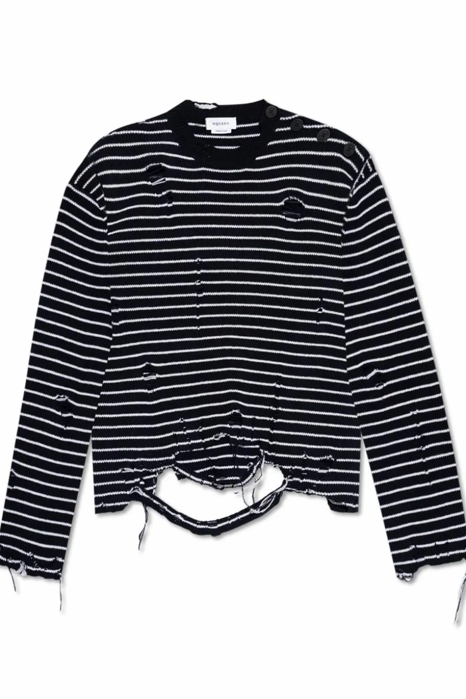 Alexander McQueen NAVY BLUE Wool Sweater