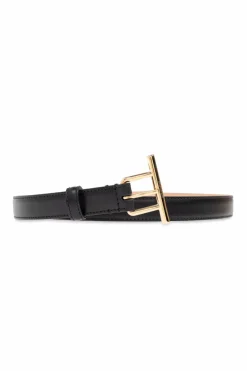 Alexander McQueen NAVY BLUE Leather belt