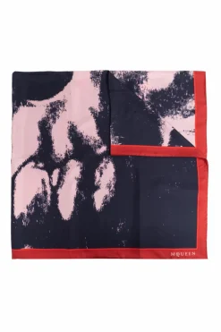 Alexander McQueen NAVY BLUE Silk scarf