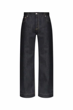 Alexander McQueen NAVY BLUE Straight-leg jeans