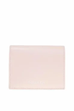 Alexander McQueen PINK Leather wallet with printed logo