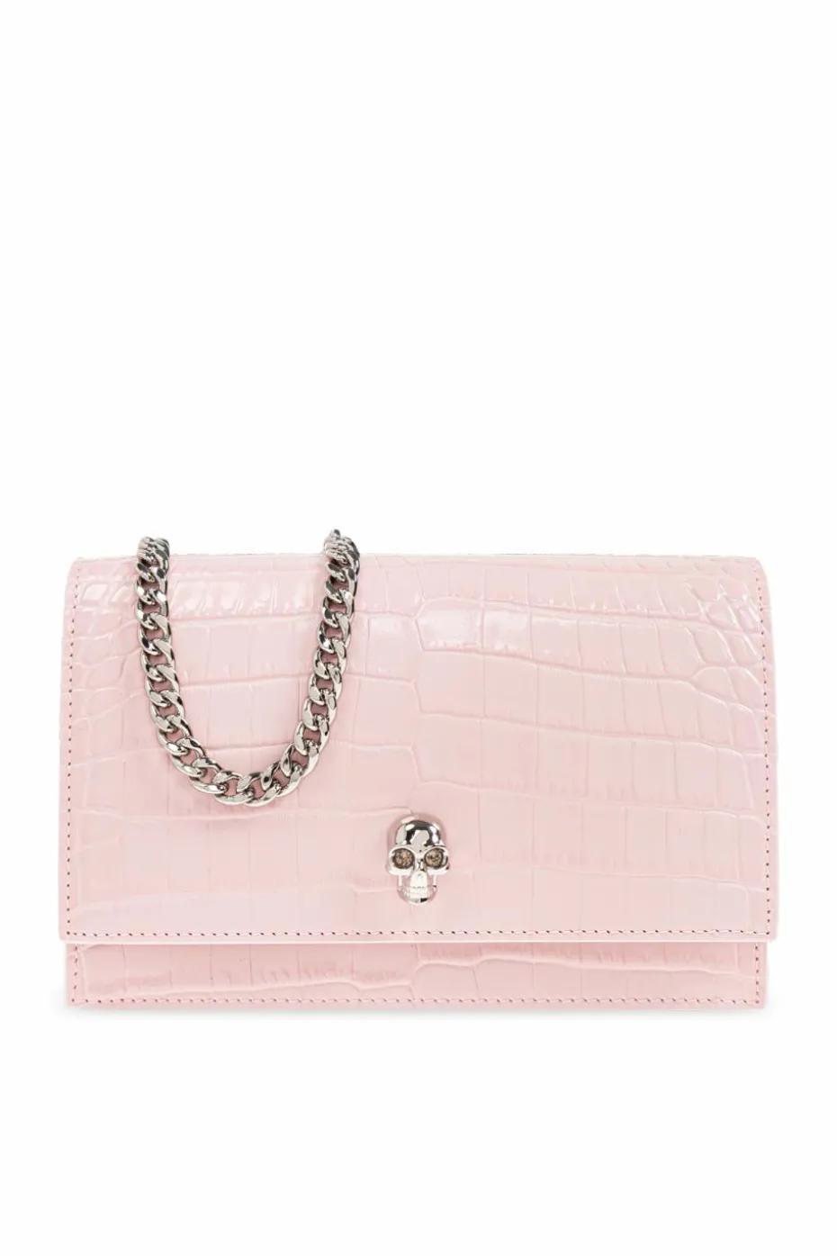 Alexander McQueen PINK Skull Small clutch