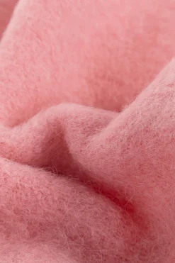 Alexander McQueen PINK Wool scarf with fringes