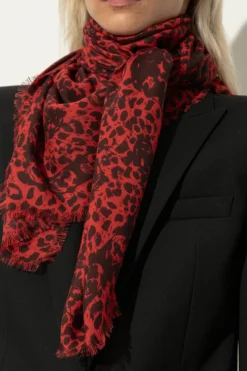 Alexander McQueen RED Woolen Scarf
