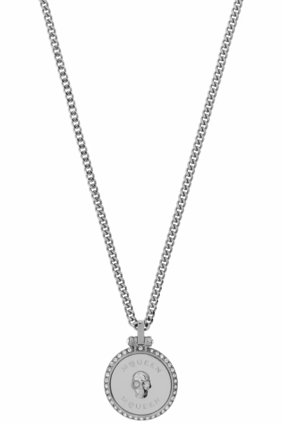 Alexander McQueen SILVER Pendant Necklace
