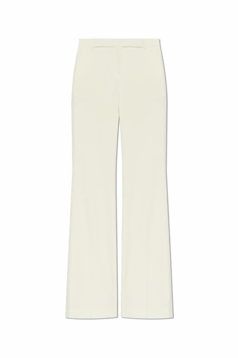 Alexander McQueen WHITE Creased trousers