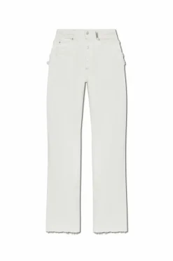 Alexander McQueen WHITE Jeans with vintage effect