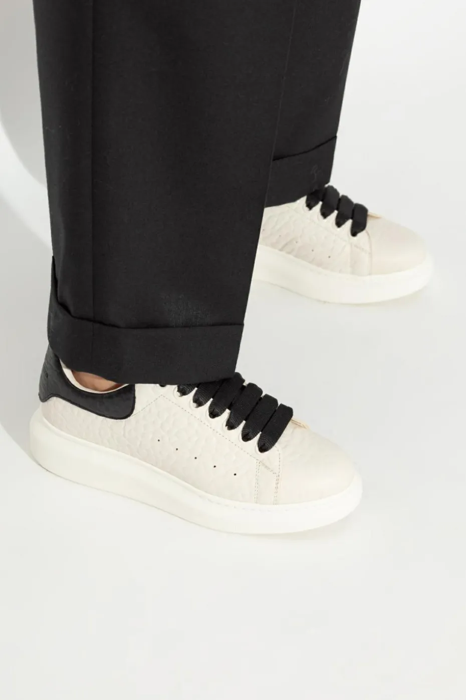 Alexander McQueen WHITE Leather sports shoes