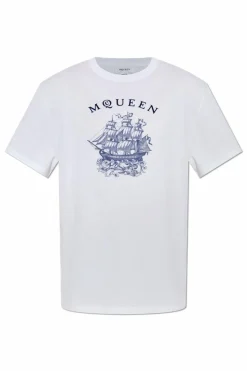 Alexander McQueen WHITE Printed T-shirt