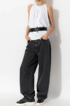 Alexander McQueen WHITE Round Neck Top