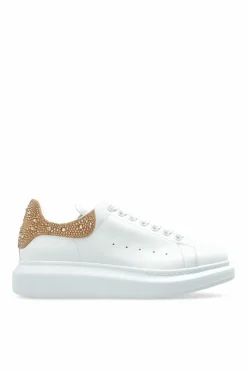 Alexander McQueen WHITE Sports shoes with shimmering appliqués