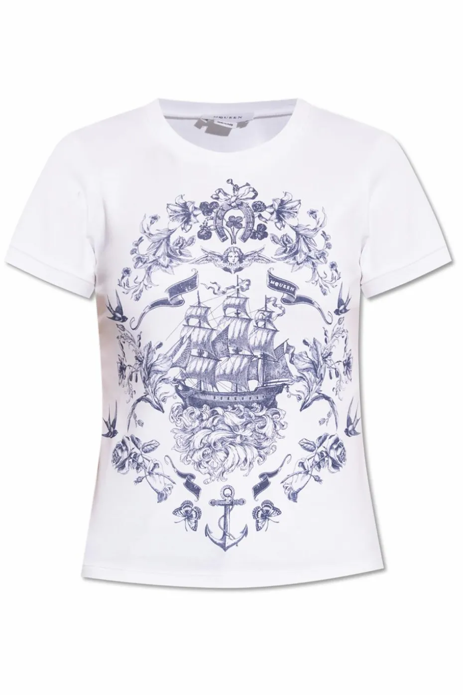 Alexander McQueen WHITE T-shirt with print