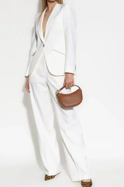 Alexander McQueen WHITE Wool trousers