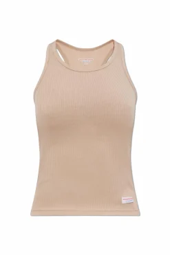 Alexander Wang beige Cotton lingerie top