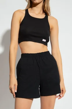 Alexander Wang BLACK Cropped top with logo