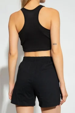 Alexander Wang BLACK Cropped top with logo