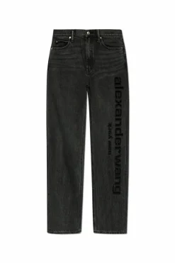 Alexander Wang BLACK Jeans with logo
