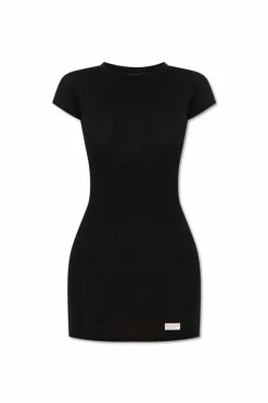 Alexander Wang BLACK Mini dress with logo