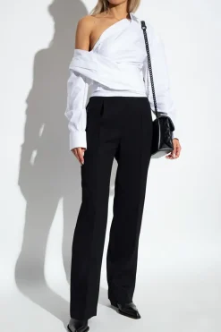 Alexander Wang BLACK Pleat-front trousers
