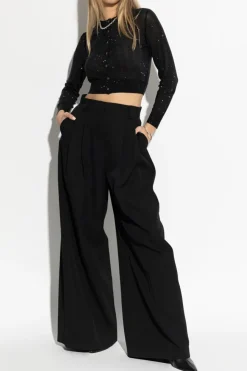 Alexander Wang BLACK Shimmering Cardigan