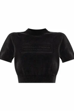 Alexander Wang BLACK Top with embossed logo