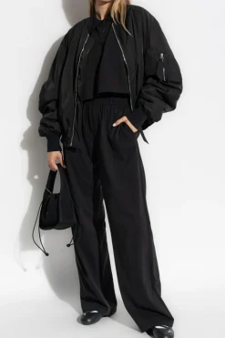 Alexander Wang BLACK Wide-leg sweatpants
