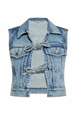 Alexander Wang BLUE Denim vest