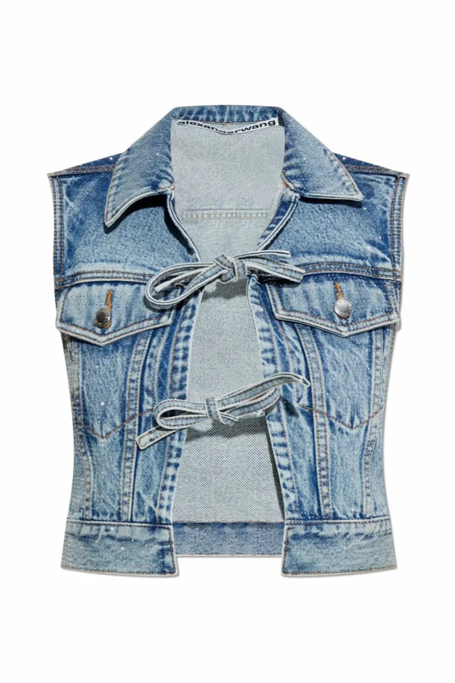 Alexander Wang BLUE Denim vest