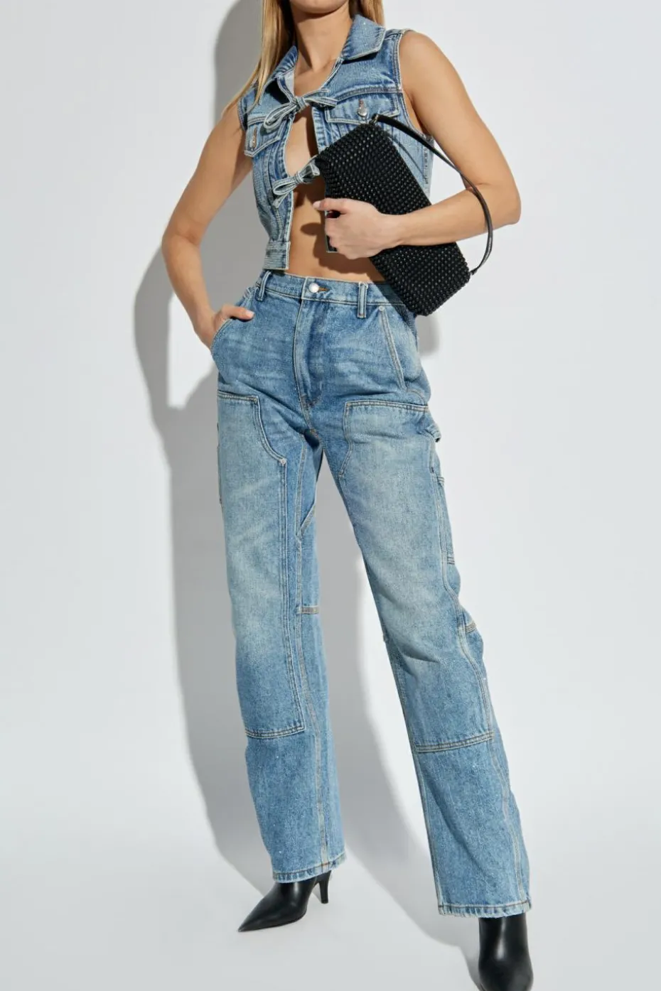 Alexander Wang BLUE Denim vest