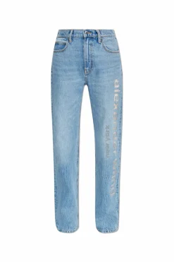 Alexander Wang BLUE Jeans with a vintage effect