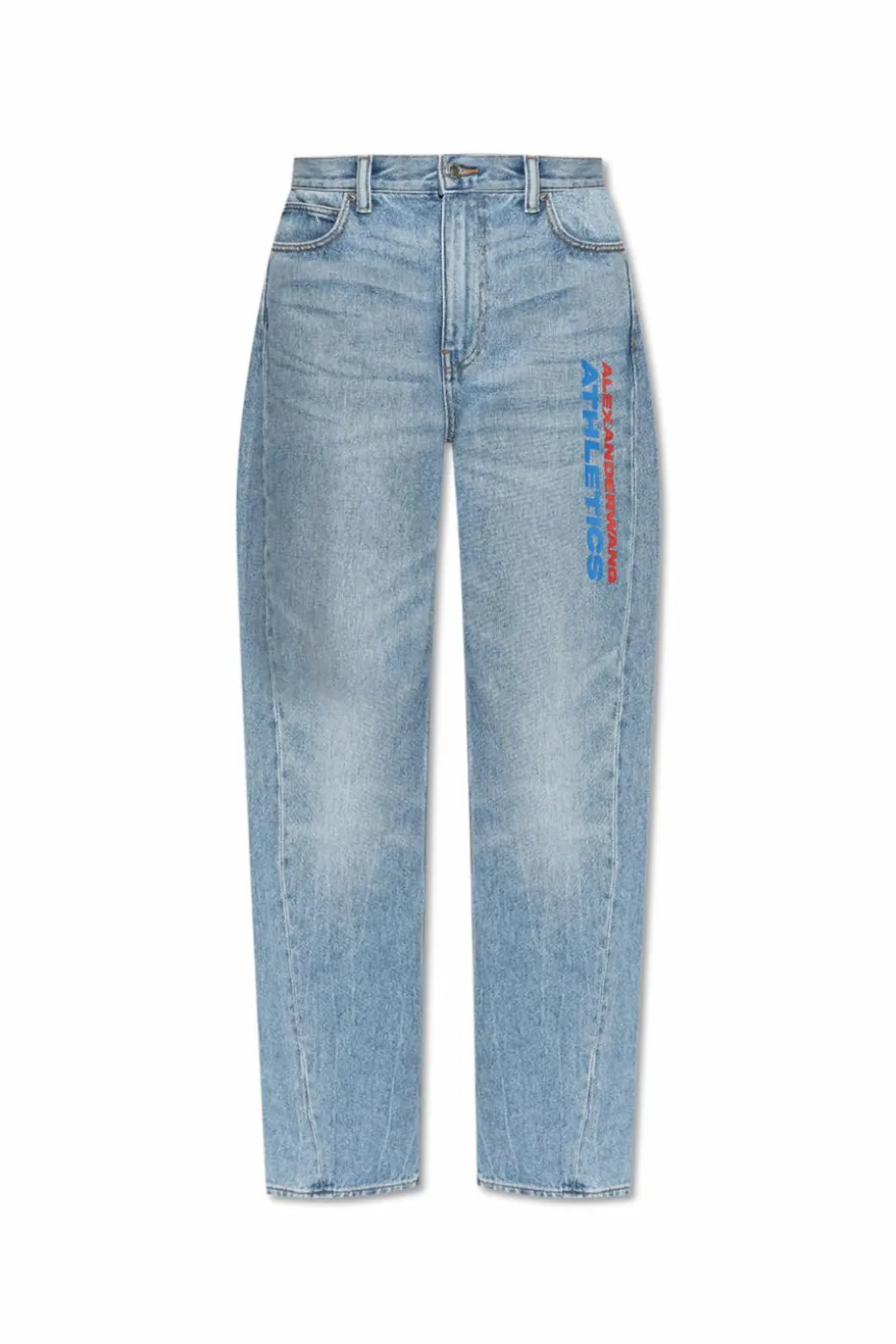 Alexander Wang BLUE Jeans with printed logo