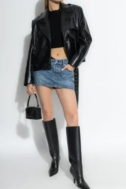 Alexander Wang BLUE Skirt with decorative finish