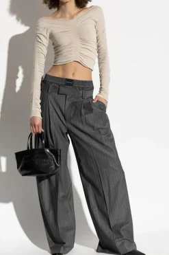 Alexander Wang cream Draped top