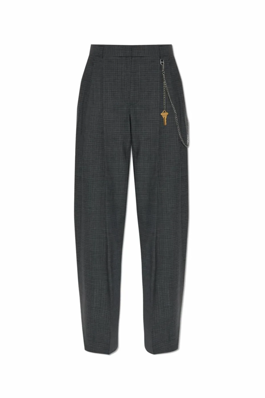 Alexander Wang GREY Plaid pattern trousers