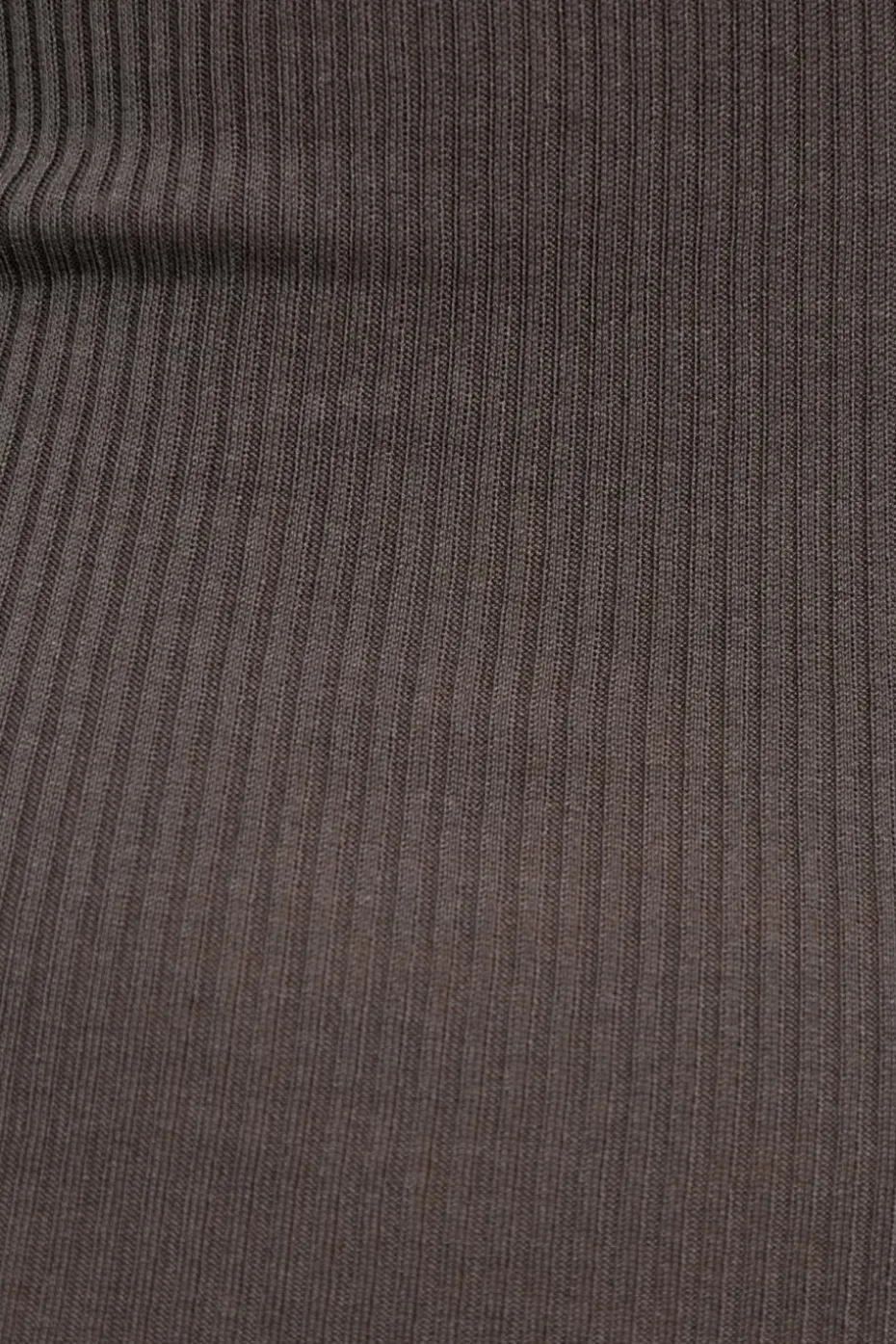 Alexander Wang GREY Ribbed lingerie dress with long sleeves