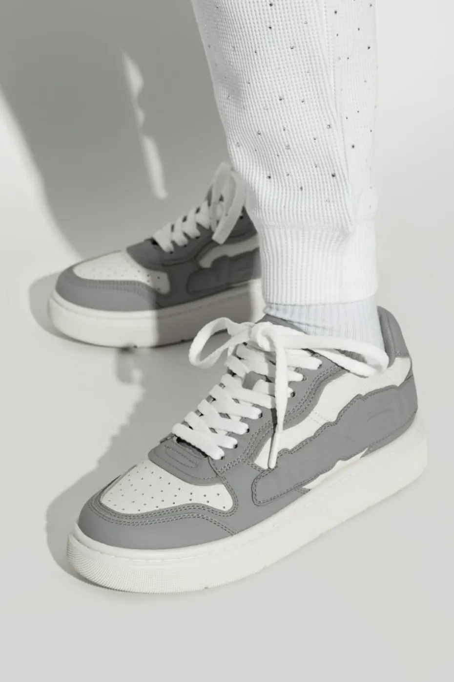 Alexander Wang GREY Sneakers Puff Low Top