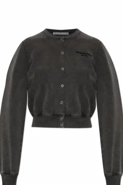 Alexander Wang GREY Sweatshirt with embroidered logo