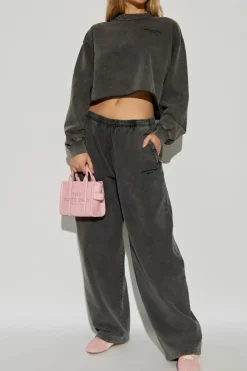 Alexander Wang GREY Sweatpants with embroidered logo