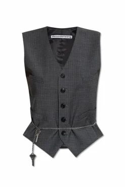 Alexander Wang GREY Wool vest